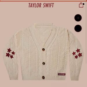 Taylor Swift Red Era Cardigan with Red Star Accents (TRADE!!!)